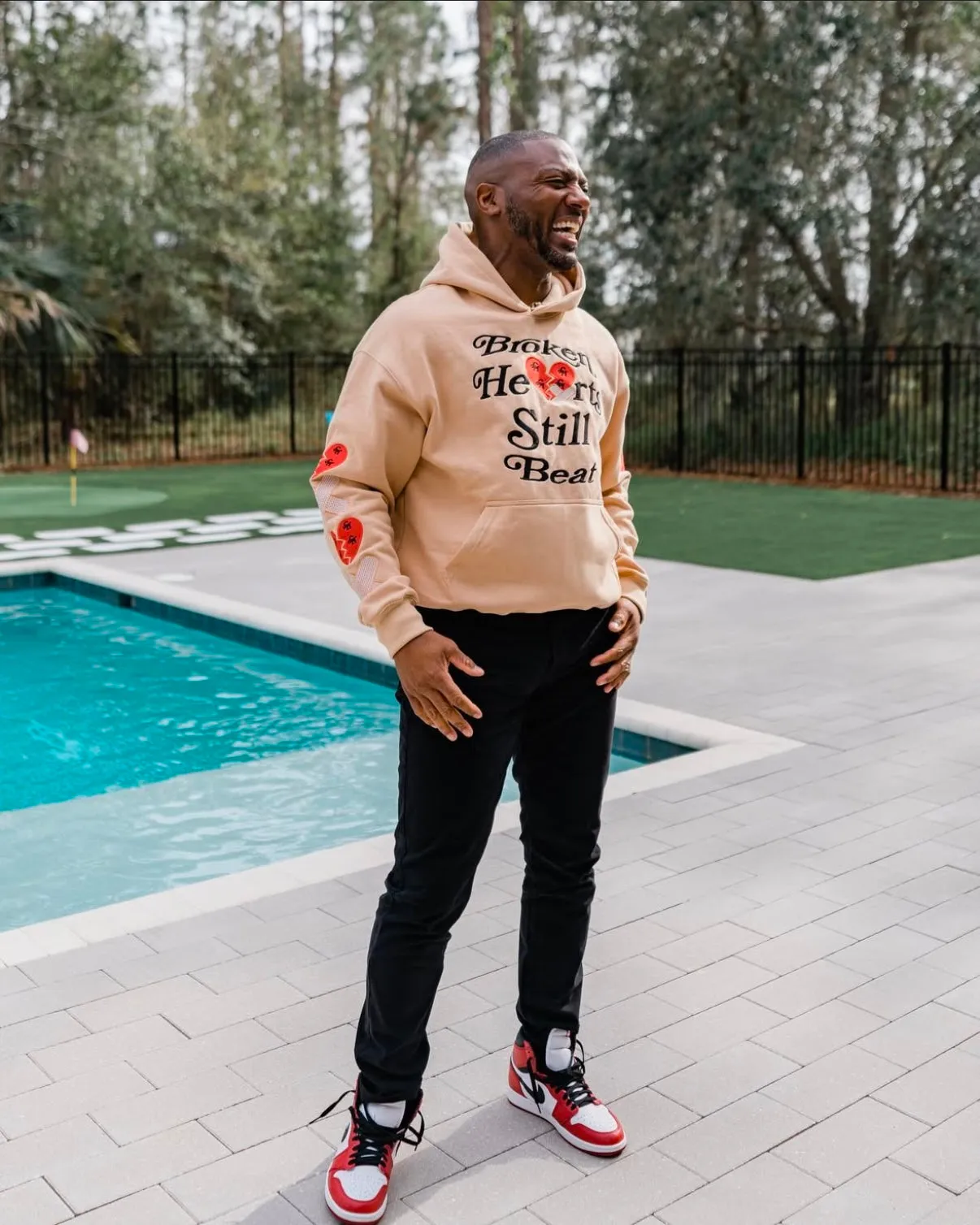 Broken Hearts Still Beat Hoodie- Vachetta Tan
