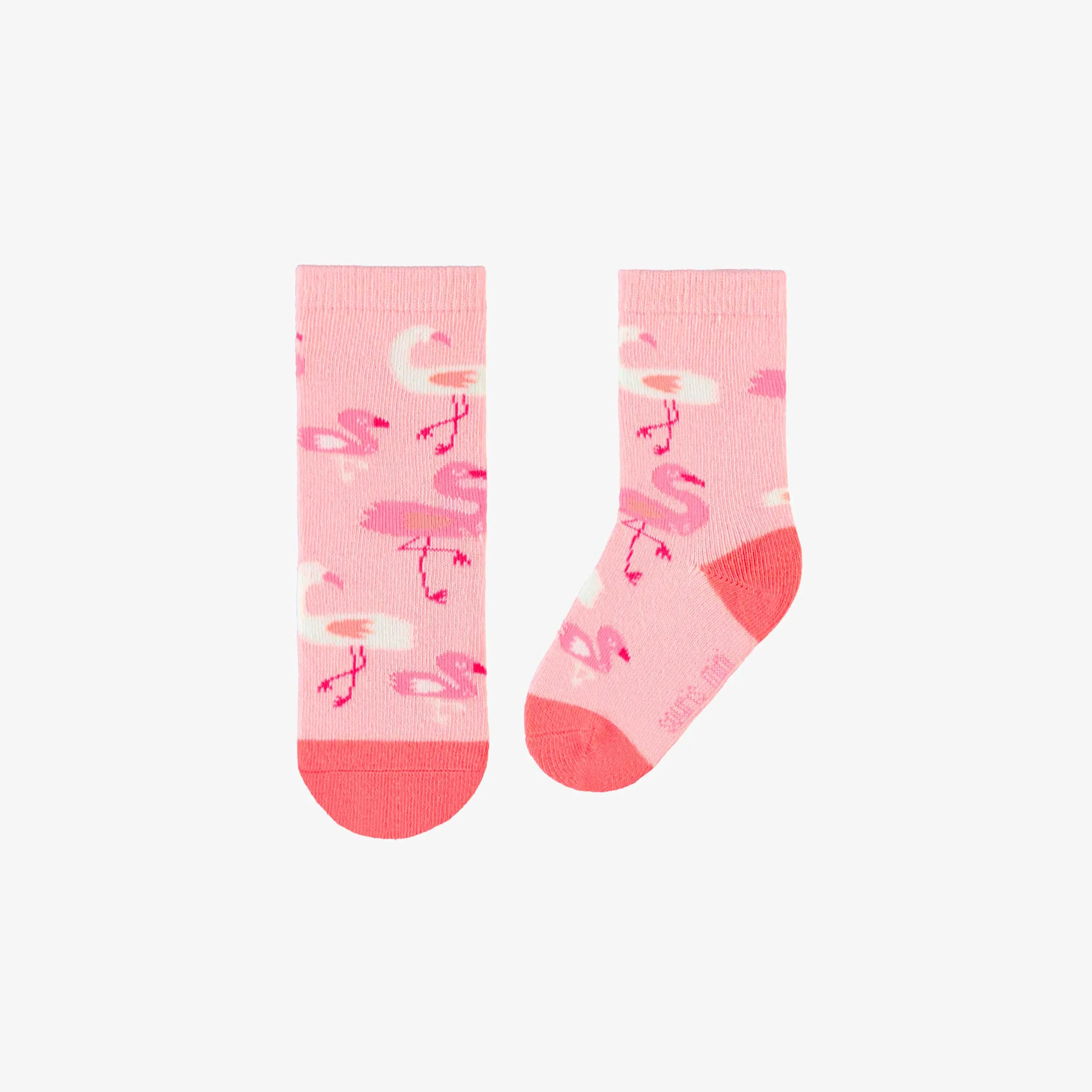 Chaussettes roses à motifs, bébé || Pink patterned socks, baby