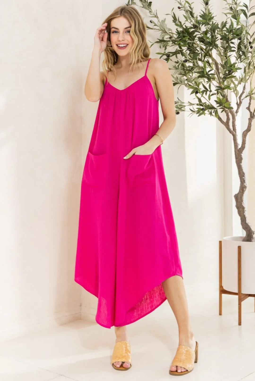 City Slicker Fuschia Romper by Oddi S- L * on sale