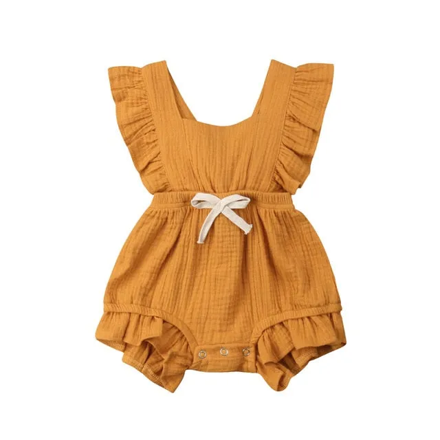 Cute Baby Girl Ruffle Romper