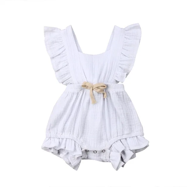 Cute Baby Girl Ruffle Romper