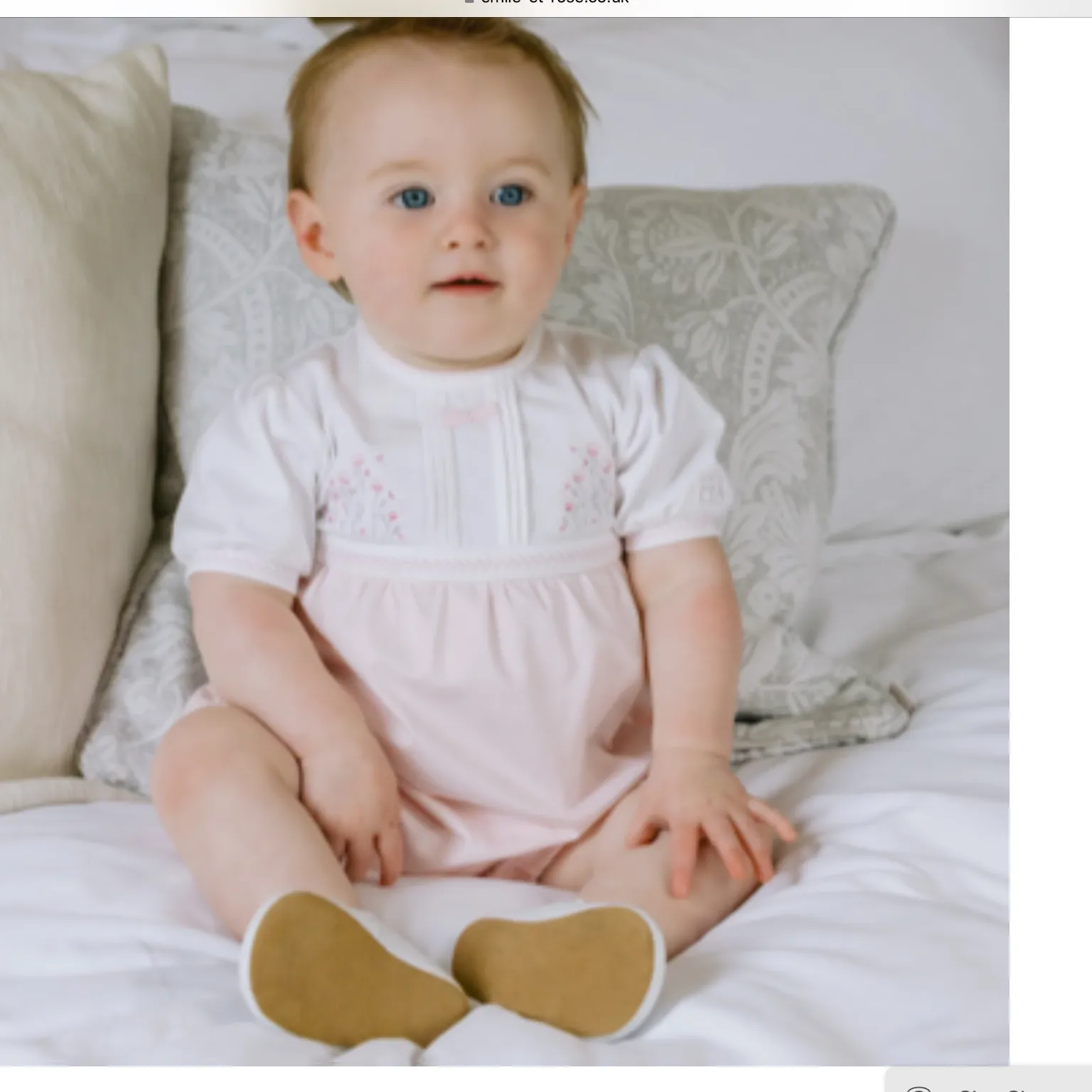 Emile et Rose Jemma Girls Floral Embroidery Romper 012463
