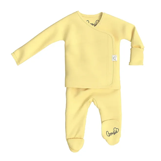 Footed Romper - Lemon