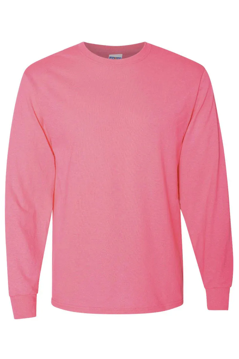 Howdy Colorful Chenille Patch Unisex Dri-Power Long-Sleeve 50/50 Tee