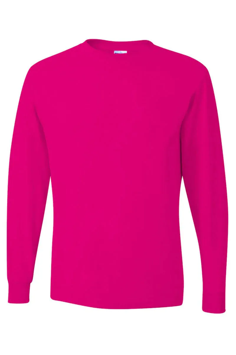 Howdy Colorful Chenille Patch Unisex Dri-Power Long-Sleeve 50/50 Tee