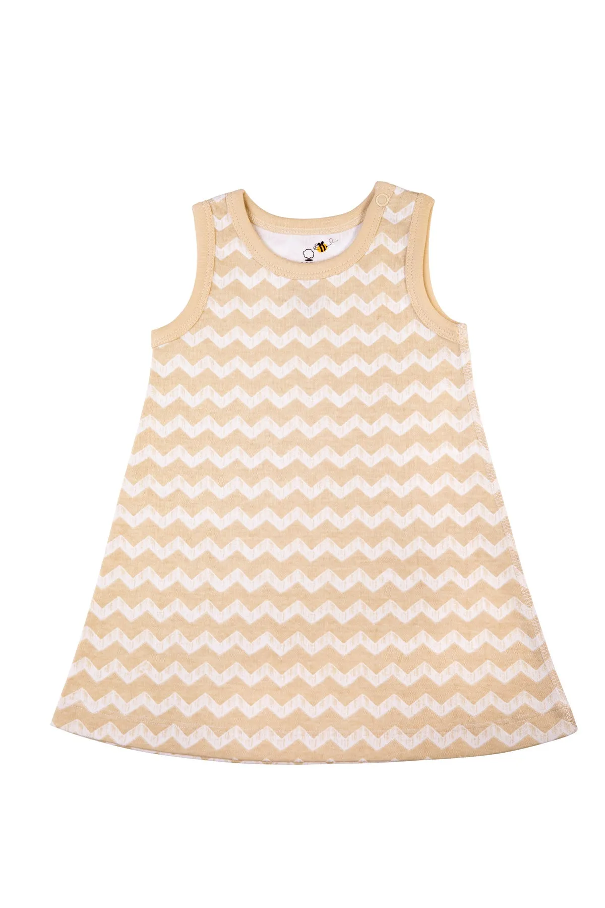 Newborn Baby Girl Organic 6 Piece Set w/Dress (0-3M)