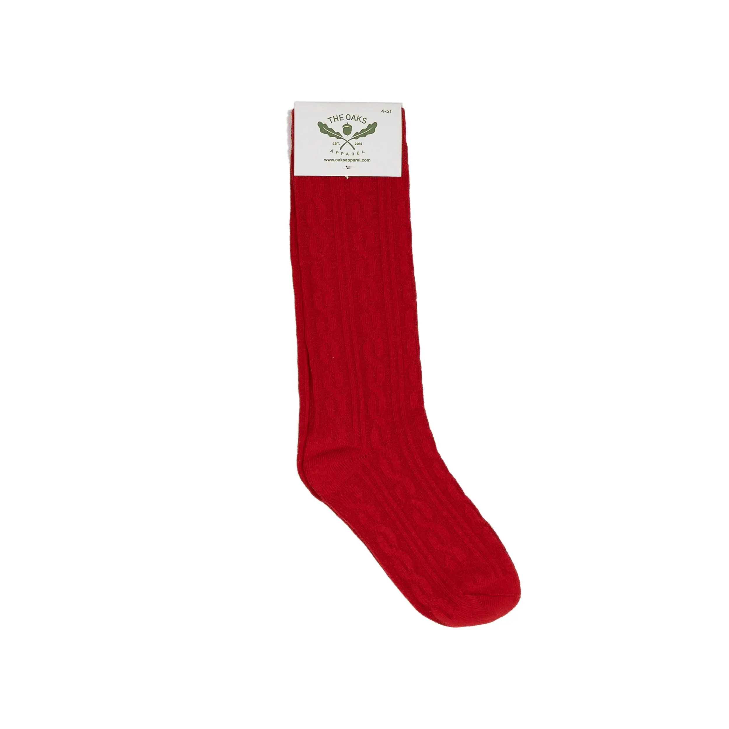 Oaks Apparel Braided Socks - Red