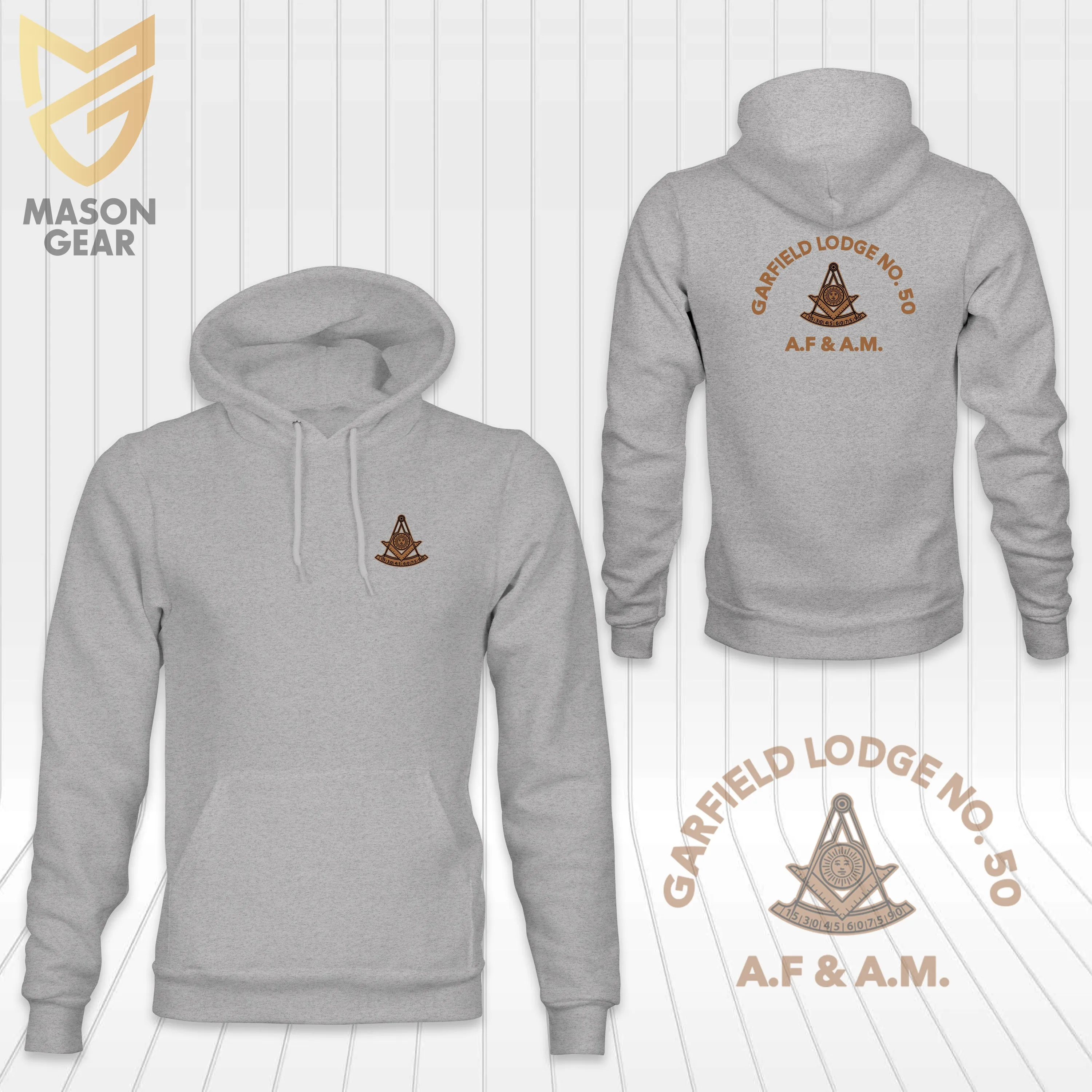 Past Master of Garfield Lodge No.50 A.F.&A.M - T-shirt - Hoodies