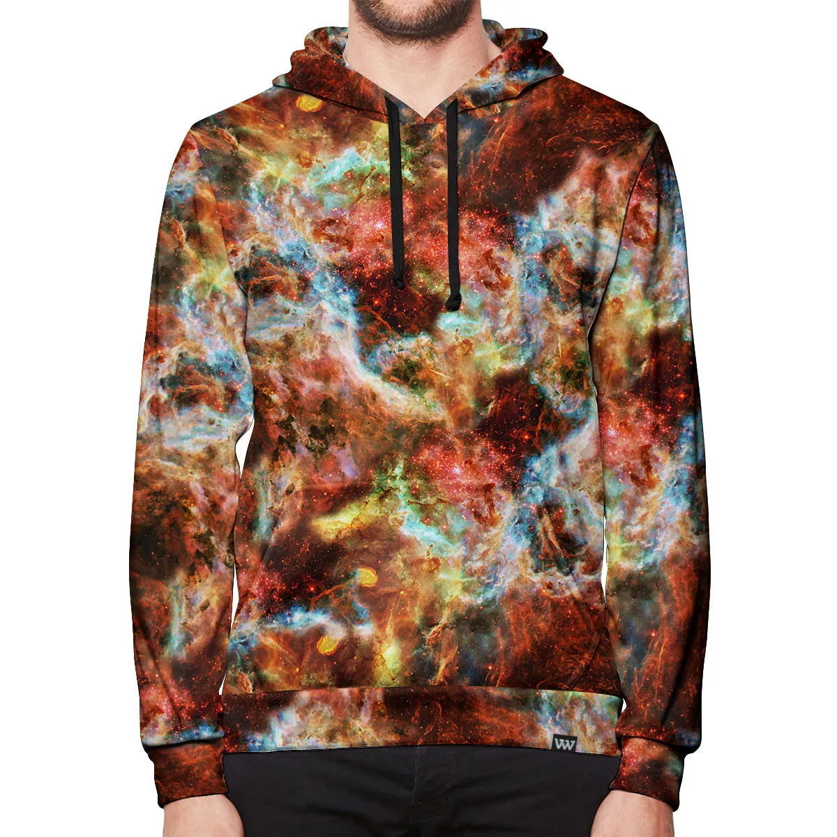 Tangerine Webs Pullover Hoodie
