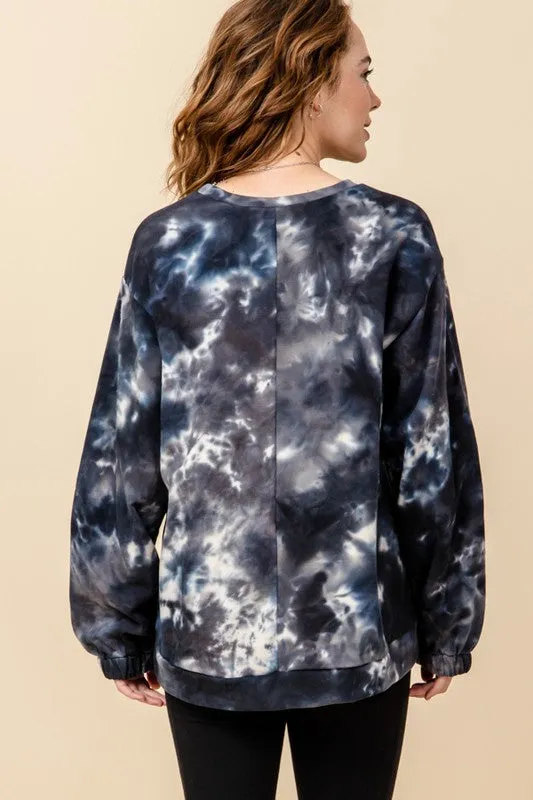 TUSCAN TIE DYE PULLOVER