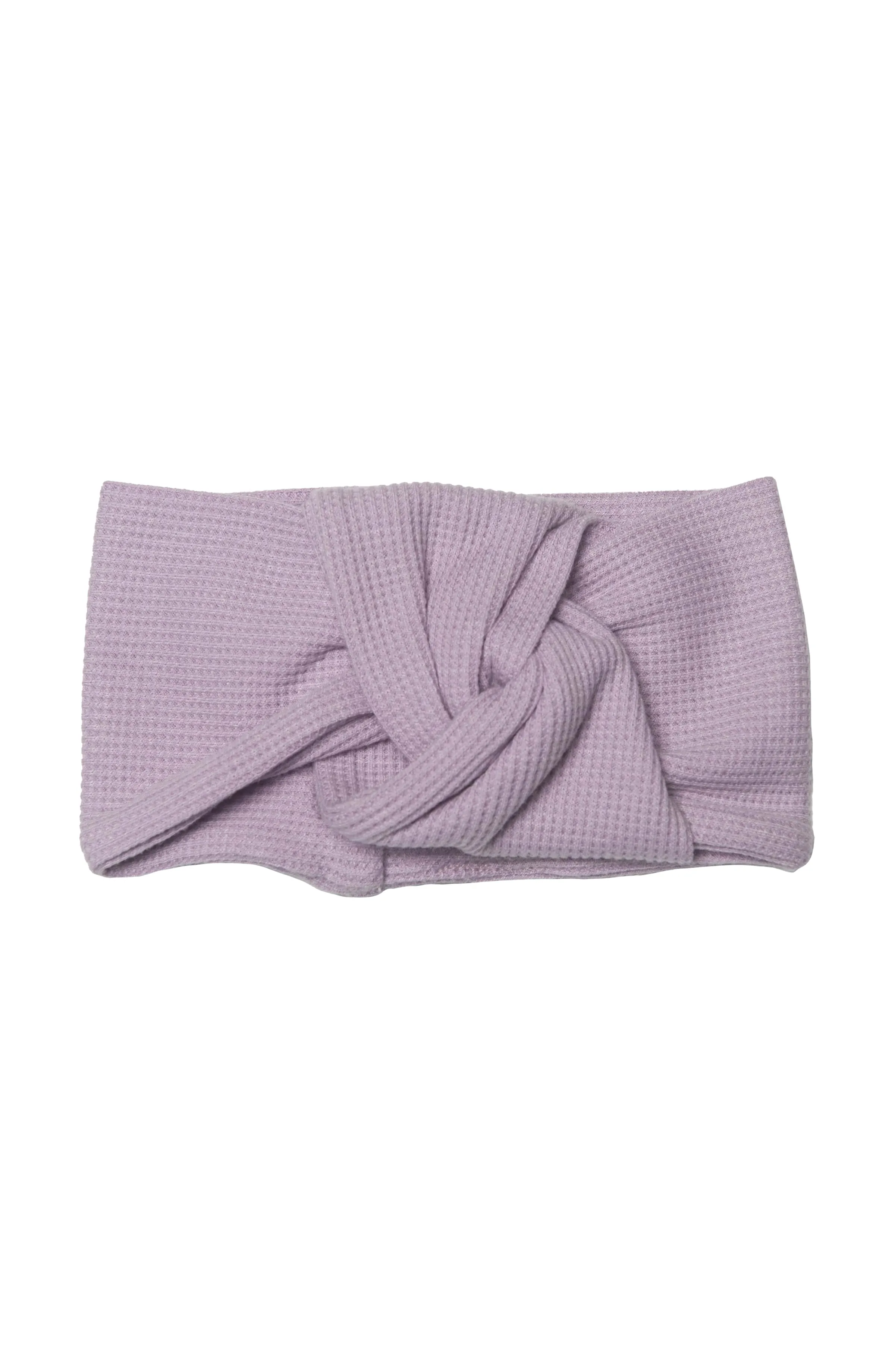 Waffle Knotted Headband - Lavender